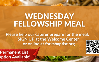 Wednesday Meal & Prayer Meeting – Sign Up to Help Us Plan!