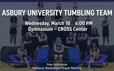 Asbury University Tumbling Team at Forks