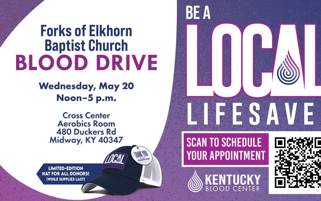 Blood Drive — Wednesday, May 20